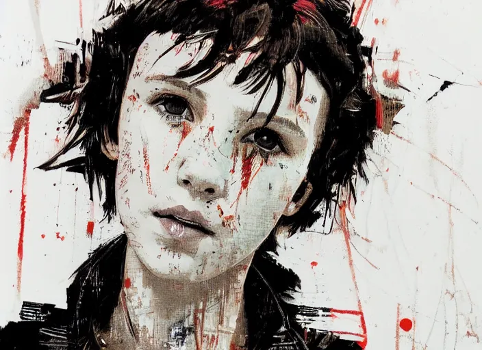 Prompt: a highly detailed beautiful portrait of millie bobby brown by yoji shinkawa