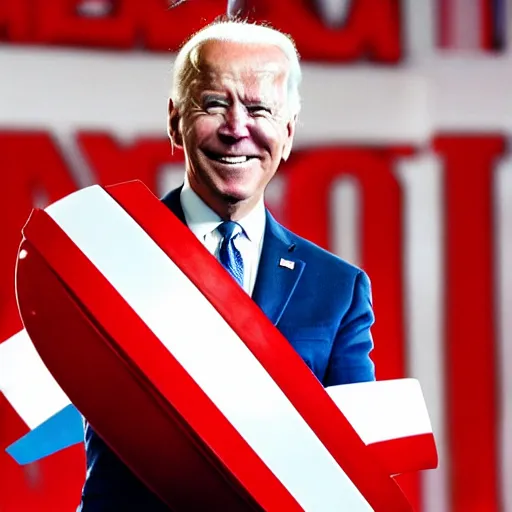 Image similar to joe biden as captain America