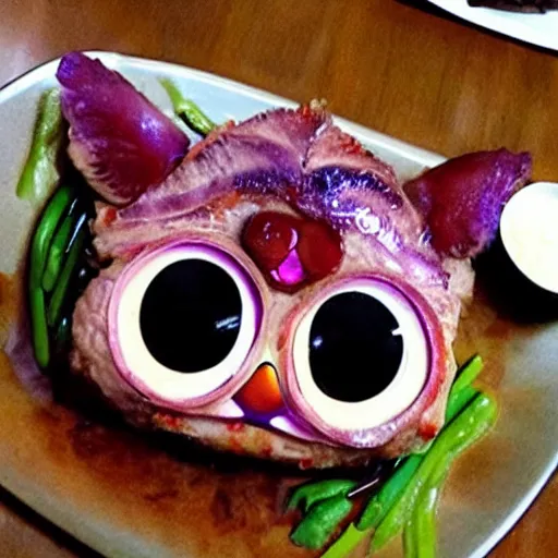 Prompt: Furby Steak