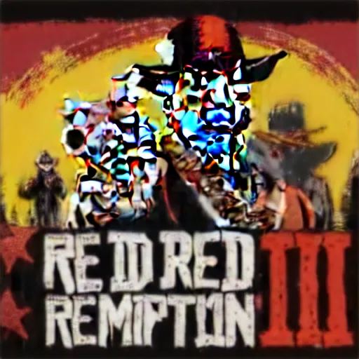 Image similar to illustration red dead redemption 2 artwork of kanye west, in the style of red dead redemption 2 loading screen, by stephen bliss