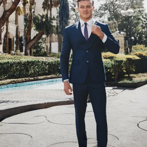 Prompt: Ufc Fighter connor Mcregor in a suit