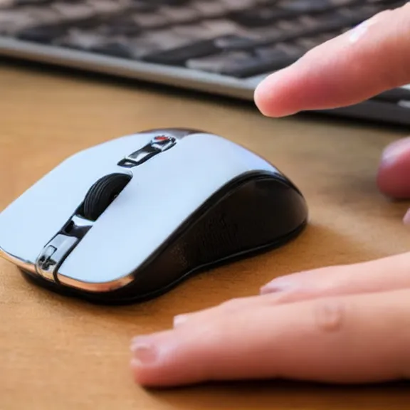 Image similar to a hand using a rat as a computer mouse