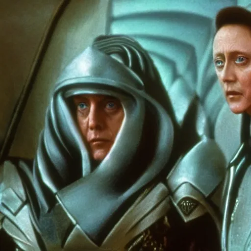 Image similar to christopher walken as emperor shaddam iv in dune