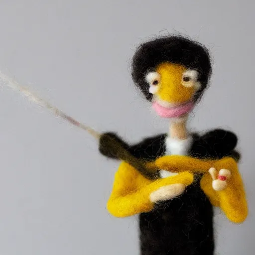 Image similar to jacob collier needle felt