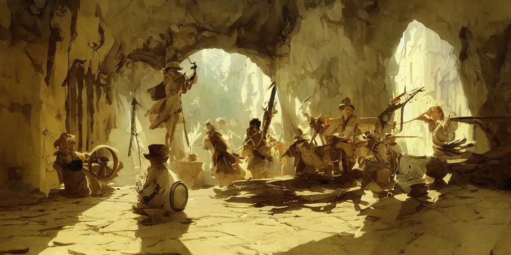 Image similar to gorgeous Carl Spitzweg painting, artstation