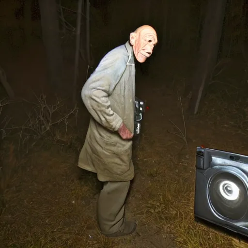 Image similar to hector salamanca Caught speeding past a trail cam, midnight, slow shutter speed