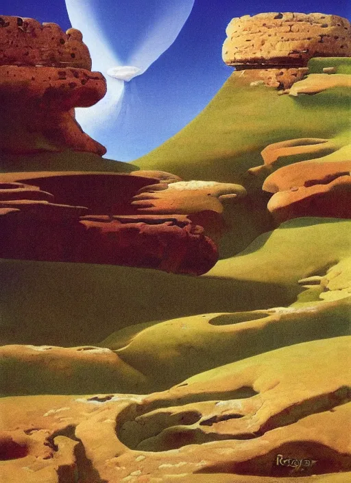 Prompt: Apulia by Roger Dean