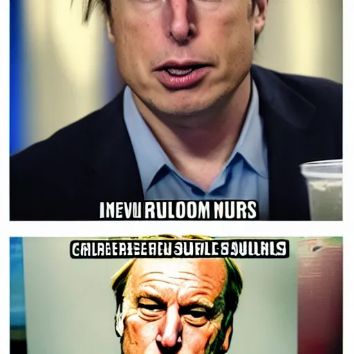 Image similar to Elon mush better call saul