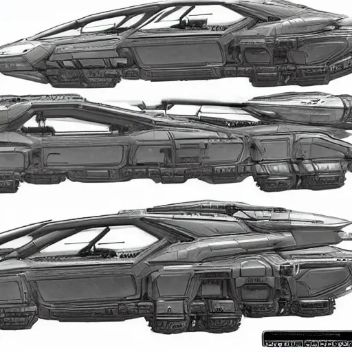 Image similar to concept art prometheus halo vehicles blueprint highly detailed