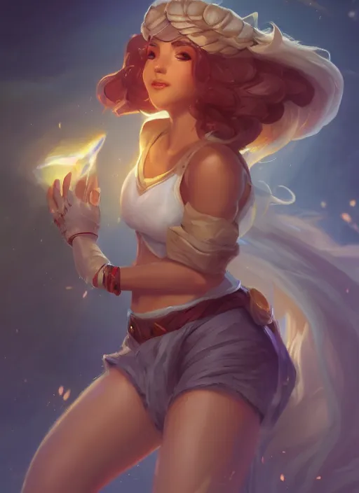 Image similar to taliyah, from league of legends, au naturel, pawg, naturlig naken, hyper detailed, digital art, trending in artstation, cinematic lighting, studio quality smooth render, unreal engine 5 rendered, octane rendered, art style by klimt and nixeu and ian sprigger and wlop and krenz cushart