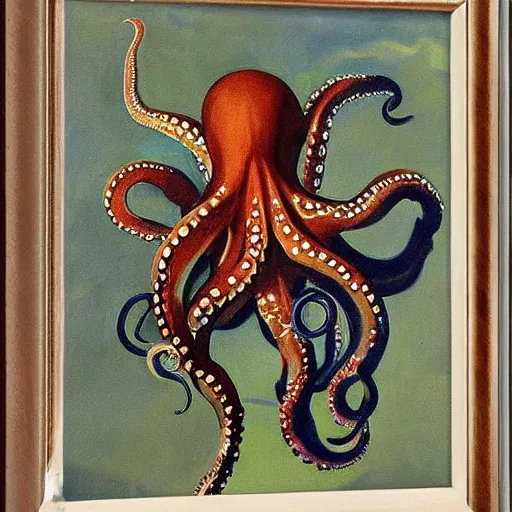 Prompt: octopus painted by john singer sargent