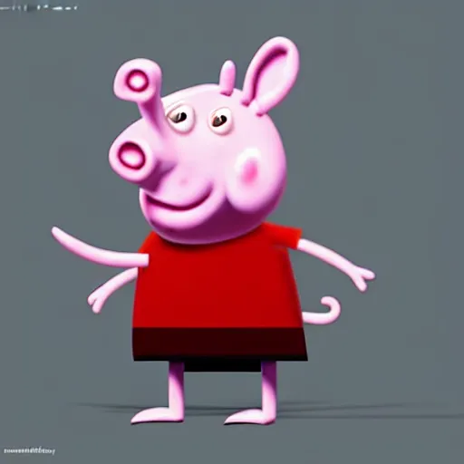 Prompt: artist, deviantart. com / 3 d - artists, therookies, 3 drender, sketchfab, of peppa pig, concept by raad, troiti, concept by vitorugo, by hernan zunig, mateus 9 5, realistic background, highly detailed, concept art, smooth, sharp focus, illustration, pinterest