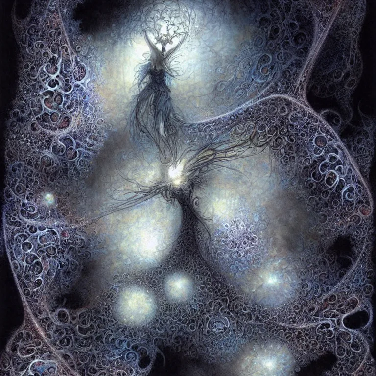 Image similar to fractal, mandelbrot set by luis royo