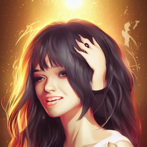 Prompt: the joy of life, artgerm, a simple vector based illustration, by ross tran