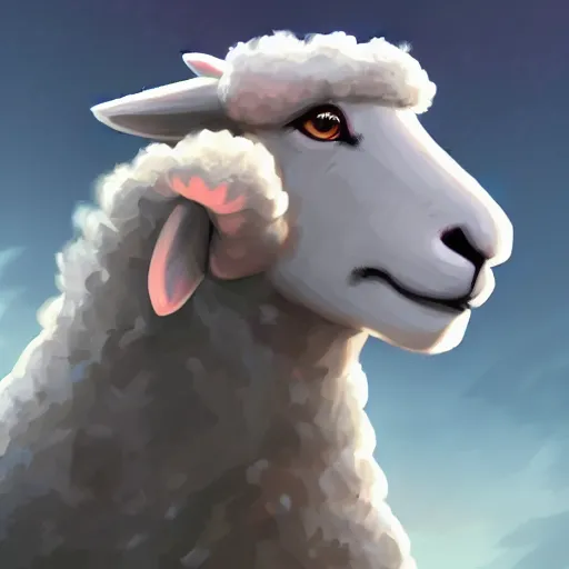 Prompt: sheep, furry art, furaffinity, extremely detailed, digital painting, artstation, concept art, smooth, sharp focus, illustration, trending