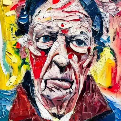 Prompt: a portrait a very ordinary person, by Jean-Paul Riopelle, abstract oil painting, anatomically correct, beautiful perfect face, large brushstrokes, sharp focus, Highly Detailed