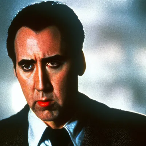 Prompt: Nicholas Cage in Bladerunner