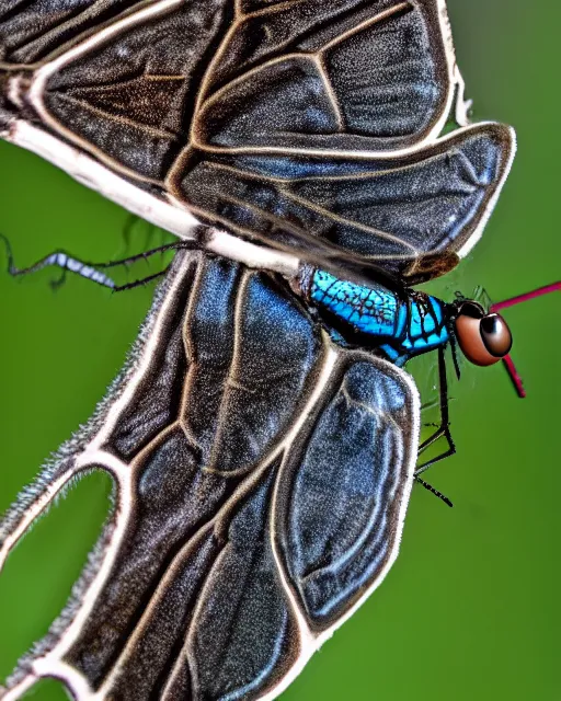 Prompt: pale goth fairy dragon fly wings, cinematic lighting, various refining methods, micro macro autofocus, ultra definition, award winning photo