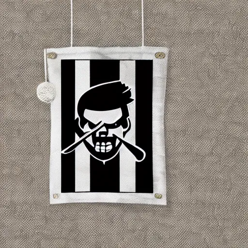 Image similar to salt bae jolly roger flag