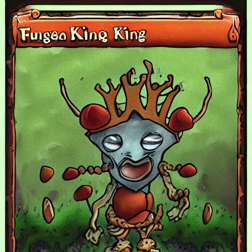 Image similar to a fungus king