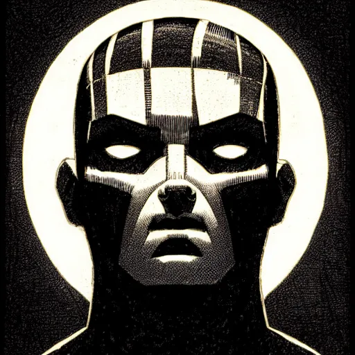 Image similar to medium portrait top light, by jason latour, inspired by marvel comics, etching, fine, sharp high detail,