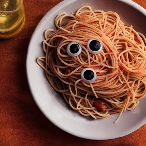 Prompt: spaghetti and eyeballs