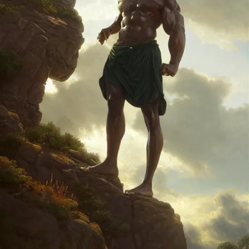 Prompt: the ultimate gigachad, incredibly muscular Kevin Garnett trending on artstation oil on canvas by J.C. Leyendeck and Edmund Blair Leighton and Charlie Bowater octane render