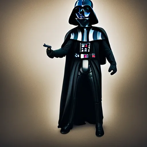 Prompt: darth vader as a girl, photography