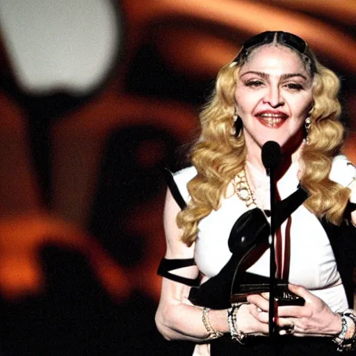 Image similar to madonna winning a grammy award