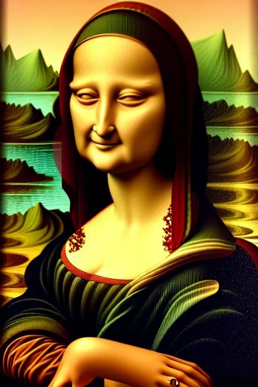 Who posed for Leonardo da Vinci's Mona Lisa?