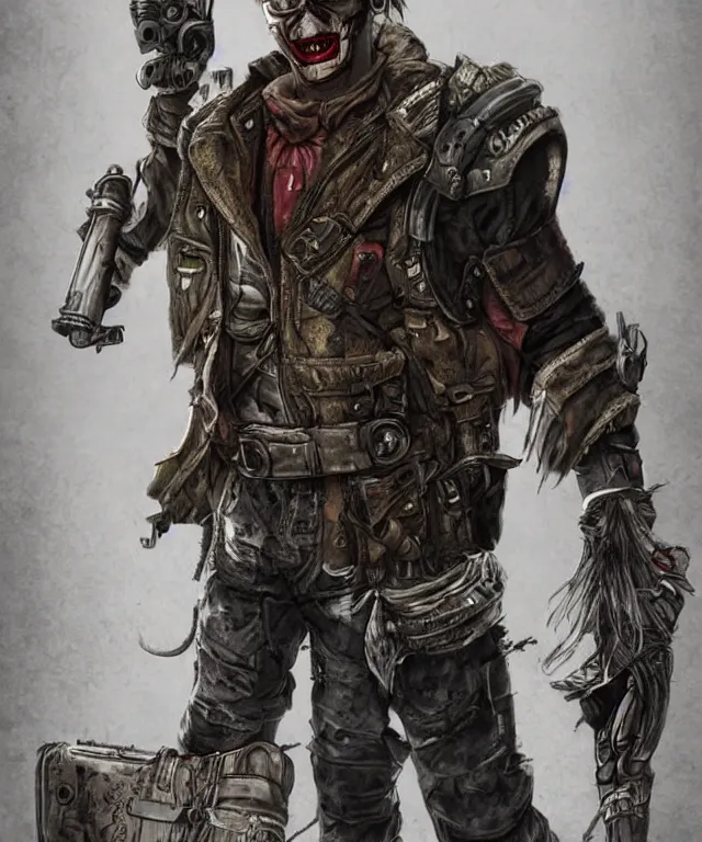 Prompt: full body character portrait of a post - apocalyptic vampire raider in the style of fallout trending on artstation deviantart pinterest photorealistic hd 8 k highlights and shadow detailed high resolution