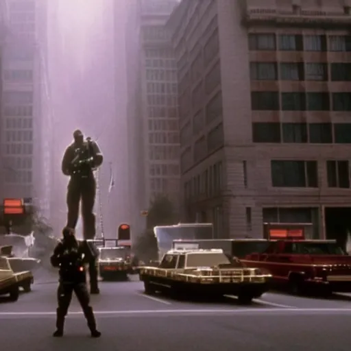 Image similar to Render of SCP-173, a still from the movie Ghostbusters (1984)