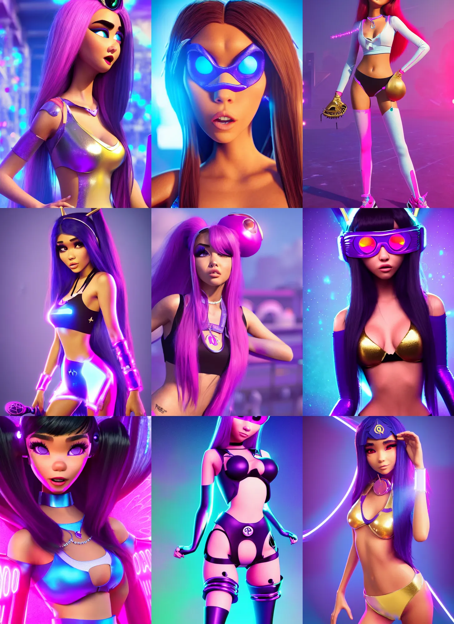 Prompt: pixar woman madison beer as edm baseball cosplay | jewelry | glamorous oily soft polished rich indecent ornate modern | weta disney movie still photo | hi - fructose, sci fi fantasy, golden ratio, smooth, octane render, sharp focus, artstation, concept art | rutkowski, artgerm, mucha, wlop, loish |