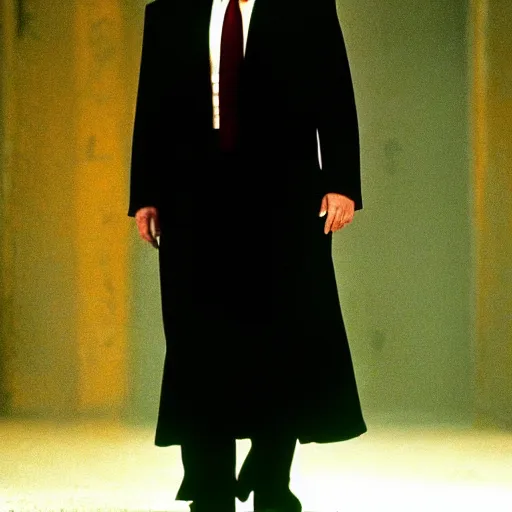 Image similar to donald trump as neo in the matrix