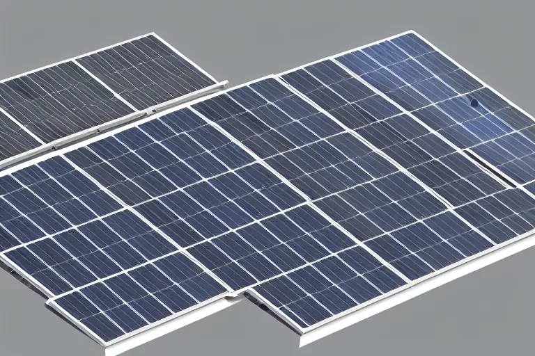 Image similar to photovoltaic mansard roof illustration, isometric view