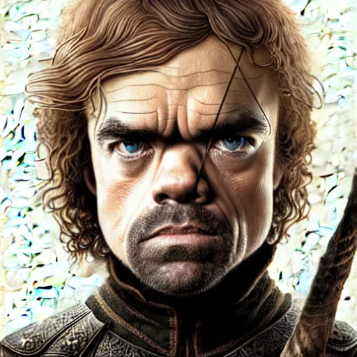 Image similar to peter dinklage as legolas ( ( ears ) ), digital painting, extremely detailed, 4 k, intricate, brush strokes, mark arian, artgerm, bastien lecouffe - deharme