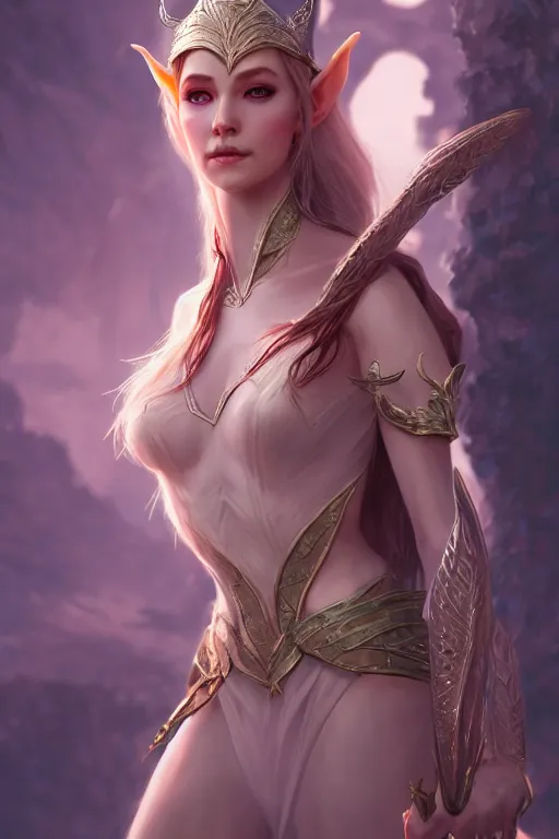 Image similar to beautiful elven princess, accurate anatomy, only two hands, highly detailed, digital painting, artstation, concept art, smooth, sharp focus, illustration, Unreal Engine 5, 8K, art by ross tran and greg rutkowski and John Singer Sargant