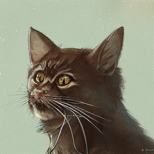 Prompt: A heraldic prince kitty cat with big cute eyes, D&D, fantasy, intricate, cinematic lighting, highly detailed, digital painting, artstation, concept art, smooth, sharp focus, illustration, art by Akihiko Yoshida, Greg Rutkowski and Alphonse Mucha