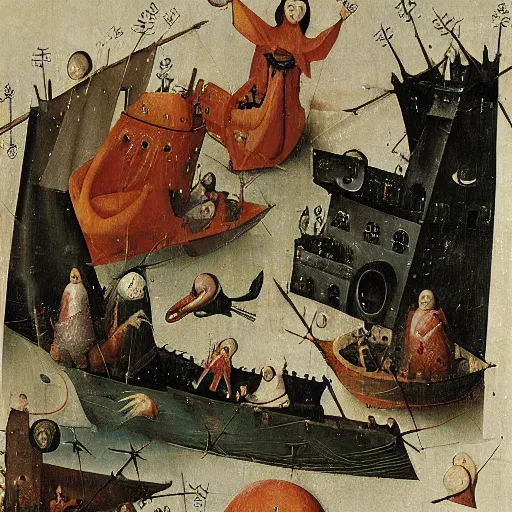 Image similar to ahvaz kamikaze hieronymus bosch