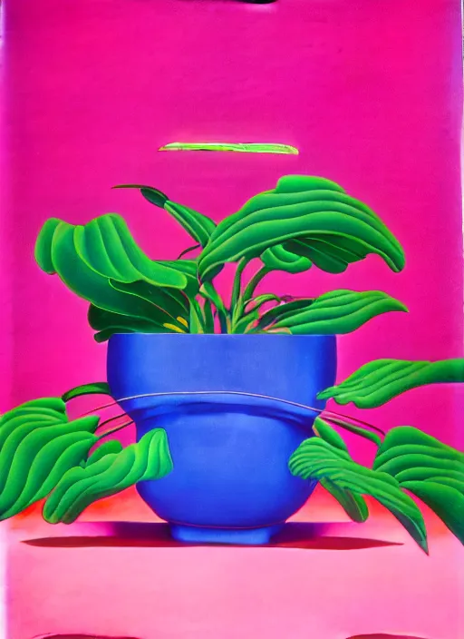 Image similar to pot of flowers by shusei nagaoka, kaws, david rudnick, airbrush on canvas, pastell colours, cell shaded, 8 k