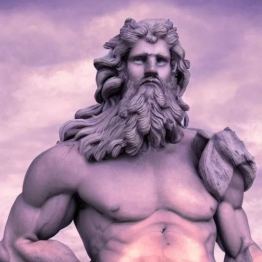 Image similar to zeus, digital art, 8 k