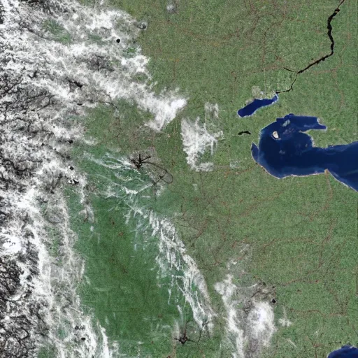 Image similar to satellite image of intense draught