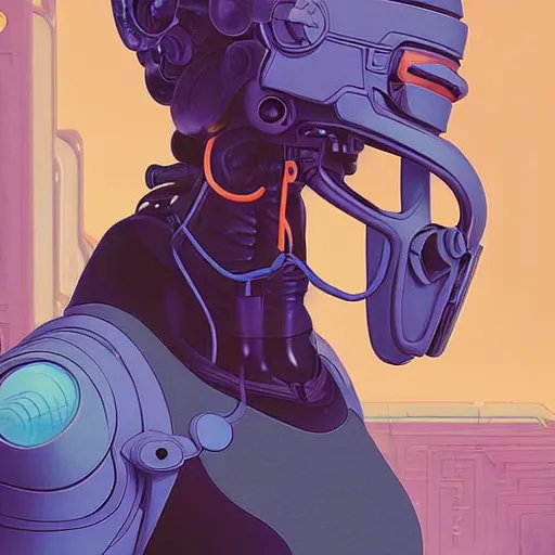 Image similar to 2 0 7 7 futurama bender portrait by charles vess and james jean and erik jones and rhads, inspired by ghost in the shell, beautiful fine face features, intricate high details, sharp, ultradetailed, 3 d octane render