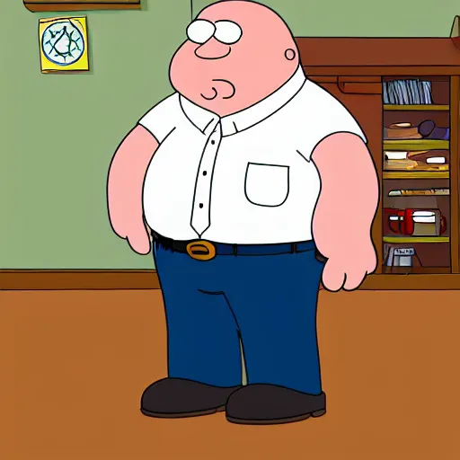 Prompt: homelander as a family guy character