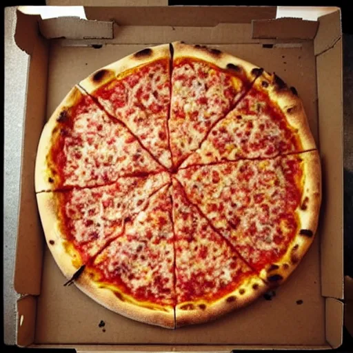 Image similar to “ a pizza the size of new york city ”