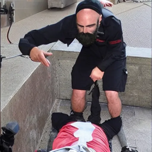 Image similar to keemstar being executed on the french guillotine