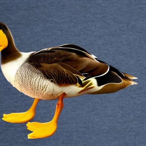 Prompt: duck that has arms for wings