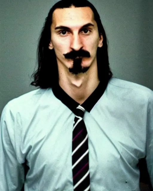 Prompt: a portrait of a 1 9 8 0 s kgb agent looking like zlatan ibrahimovic