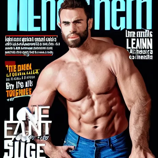 Image similar to Joe Bien Gigachad in the cover of Men's Health