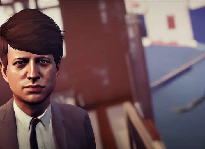 Prompt: ps 4 gameplay, assassination john f kennedy, life is strange ( 2 0 1 5 ), unreal engine